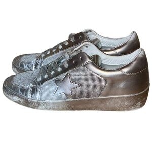 Vintage Havana Dynamic Pewter Silver Metallic Sneakers Shoes